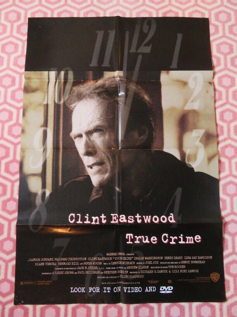 TRUE CRIME VIDEO DVD POSTER ONE SHEET CLINT EASTWOOD ISAIAH WASHINGTON –  Rendezvous Cinema