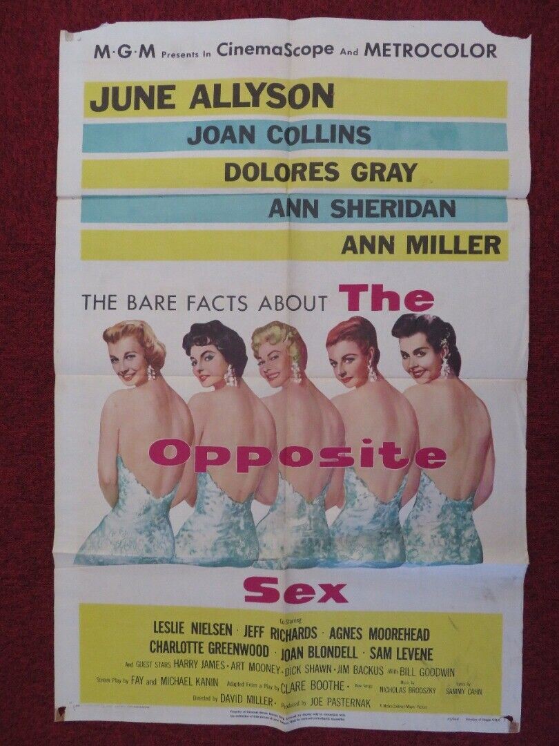 THE OPPOSITE SEX ONE FOLDED US ONE SHEET POSTER JUNE ALLYSON JOAN COLL –  Rendezvous Cinema