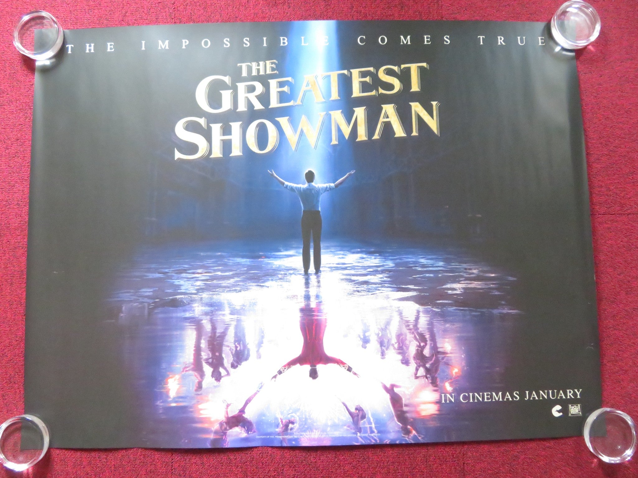 THE GREATEST SHOWMAN - B UK QUAD (30"x 40") ROLLED POSTER HUGH JACKMAN ...