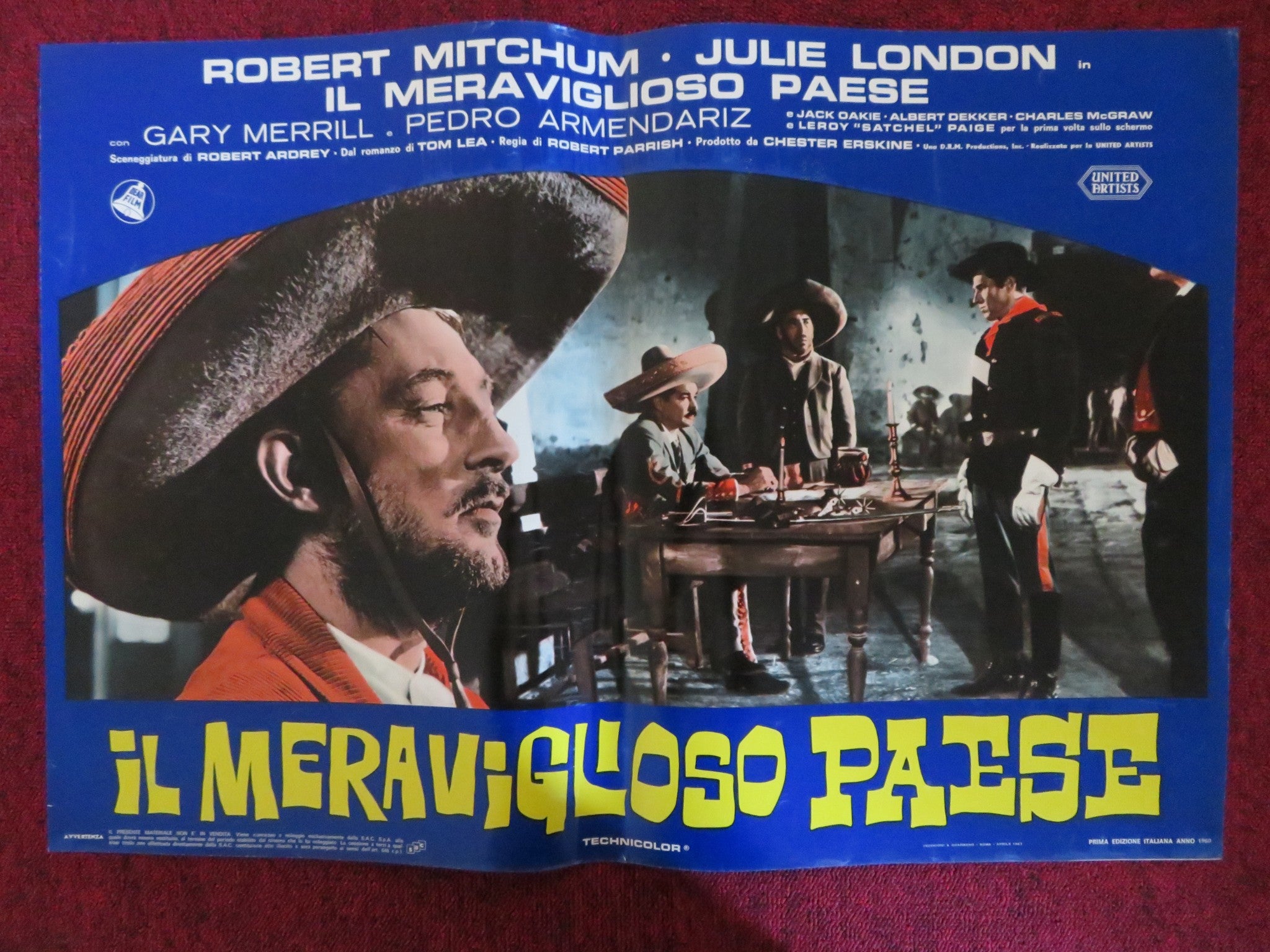 The Wonderful Country E Italian Fotobusta Poster Robert Mitchum Lond Rendezvous Cinema 3378