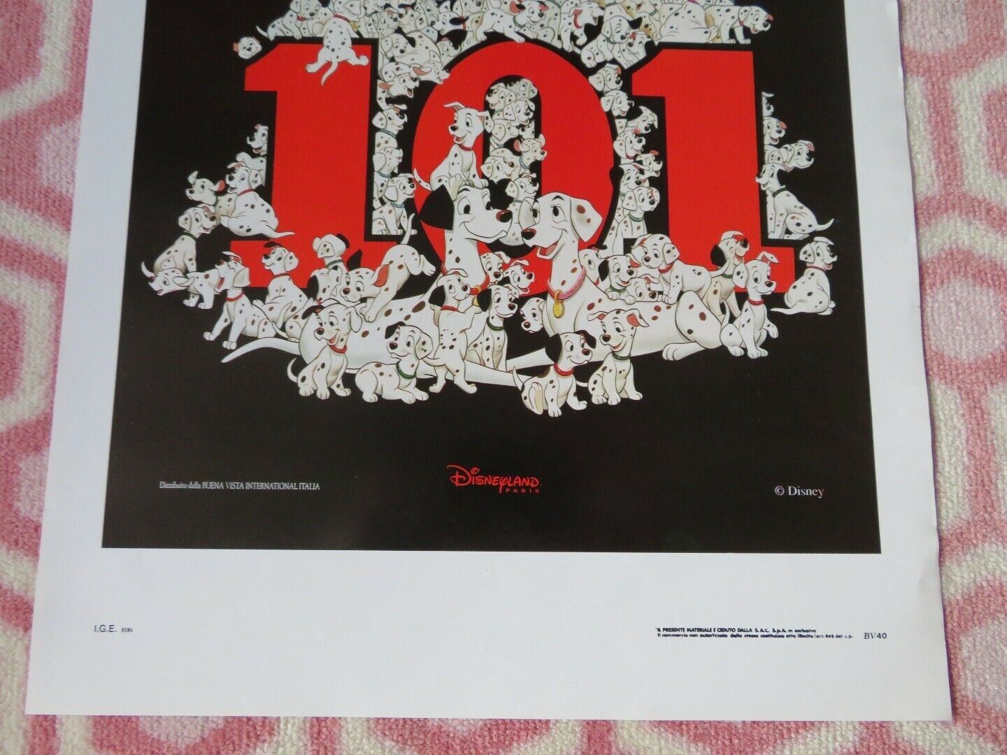 101 DALMATIONS ITALIAN LOCANDINA (27.5"x13") POSTER DISNEY 1995 - Rendezvous Cinema