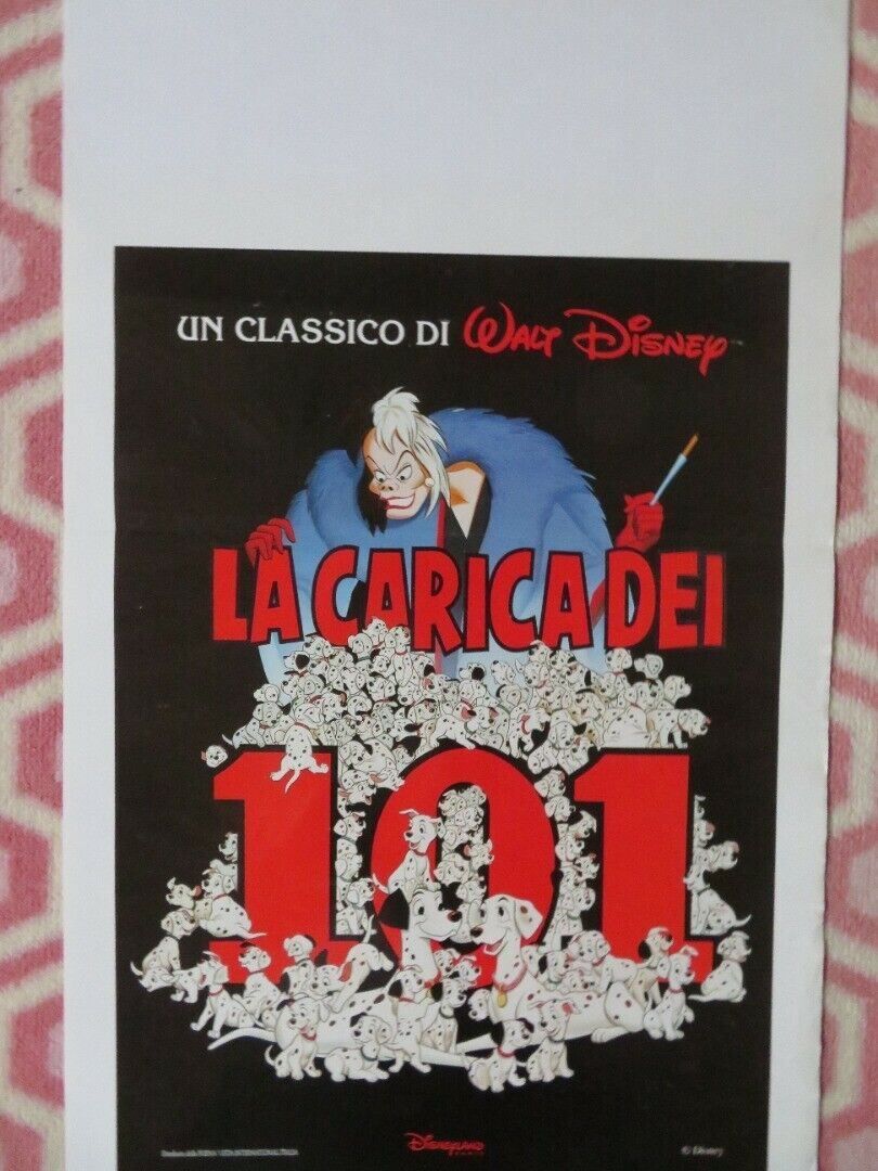 101 DALMATIONS ITALIAN LOCANDINA (27.5"x13") POSTER DISNEY 1995 - Rendezvous Cinema