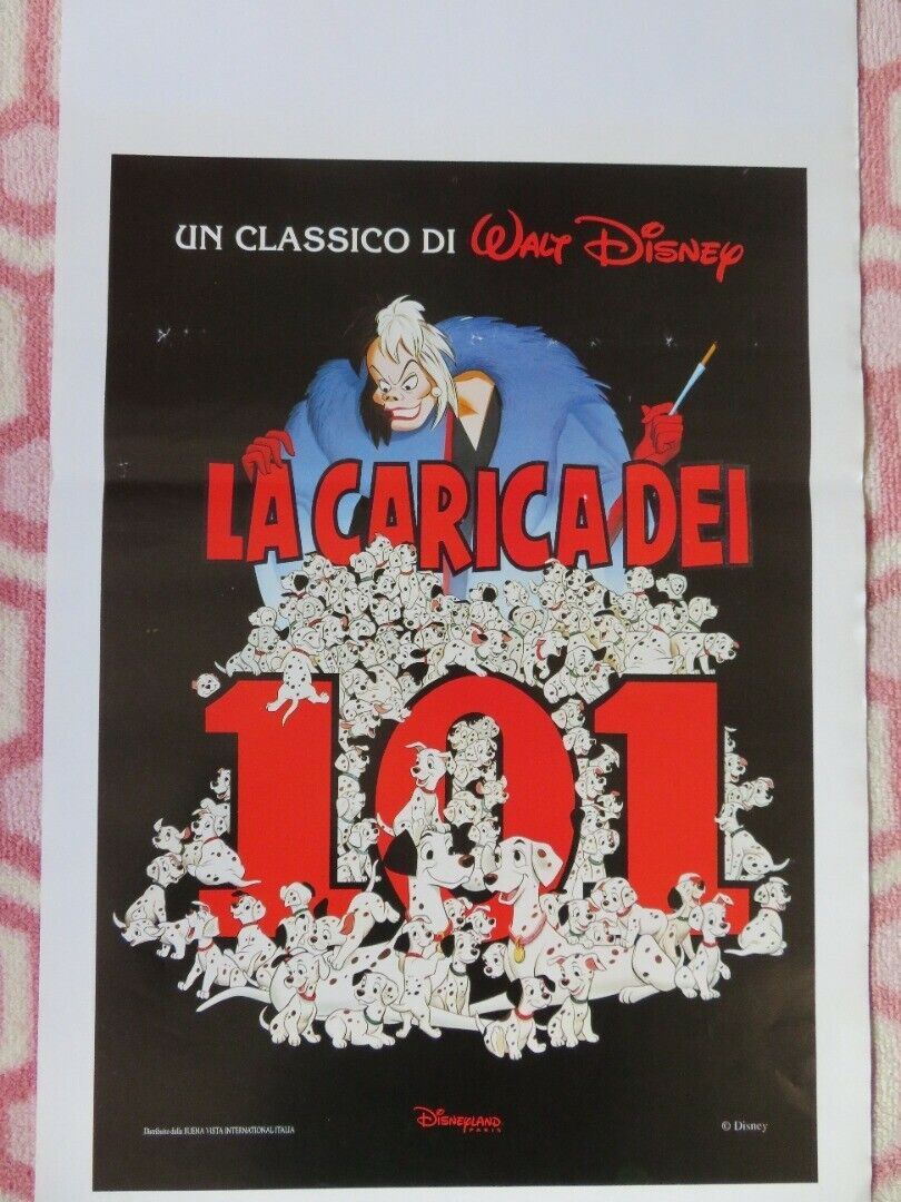 101 DALMATIONS ITALIAN LOCANDINA (27.5"x13") POSTER DISNEY 1995 - Rendezvous Cinema