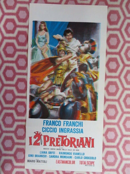 12 PRETORIANI ITALIAN LOCANDINA (28"x 13") POSTER KIRK MORRIS 1961 - Rendezvous Cinema