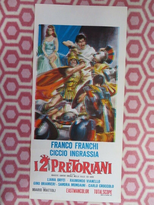 12 PRETORIANI ITALIAN LOCANDINA (28"x 13") POSTER KIRK MORRIS 1961 - Rendezvous Cinema