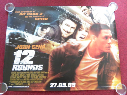 12 ROUNDS UK QUAD ROLLED POSTER JOHN CENA AIDAN GILLEN 2009 - Rendezvous Cinema