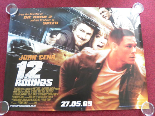 12 ROUNDS UK QUAD ROLLED POSTER JOHN CENA AIDAN GILLEN 2009 - Rendezvous Cinema