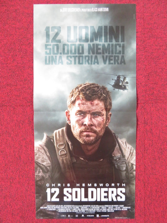 12 STRONG ITALIAN LOCANDINA POSTER CHRIS HEMSWORTH MICHAEL PENA 2018 - Rendezvous Cinema