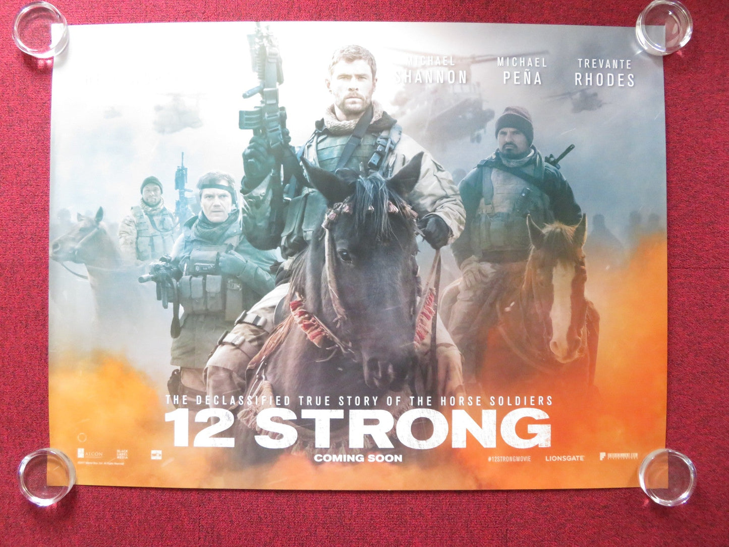 12 STRONG UK QUAD (30"x 40") ROLLED POSTER CHRIS HEMSWORTH MICHAEL SHANNON 2018 - Rendezvous Cinema