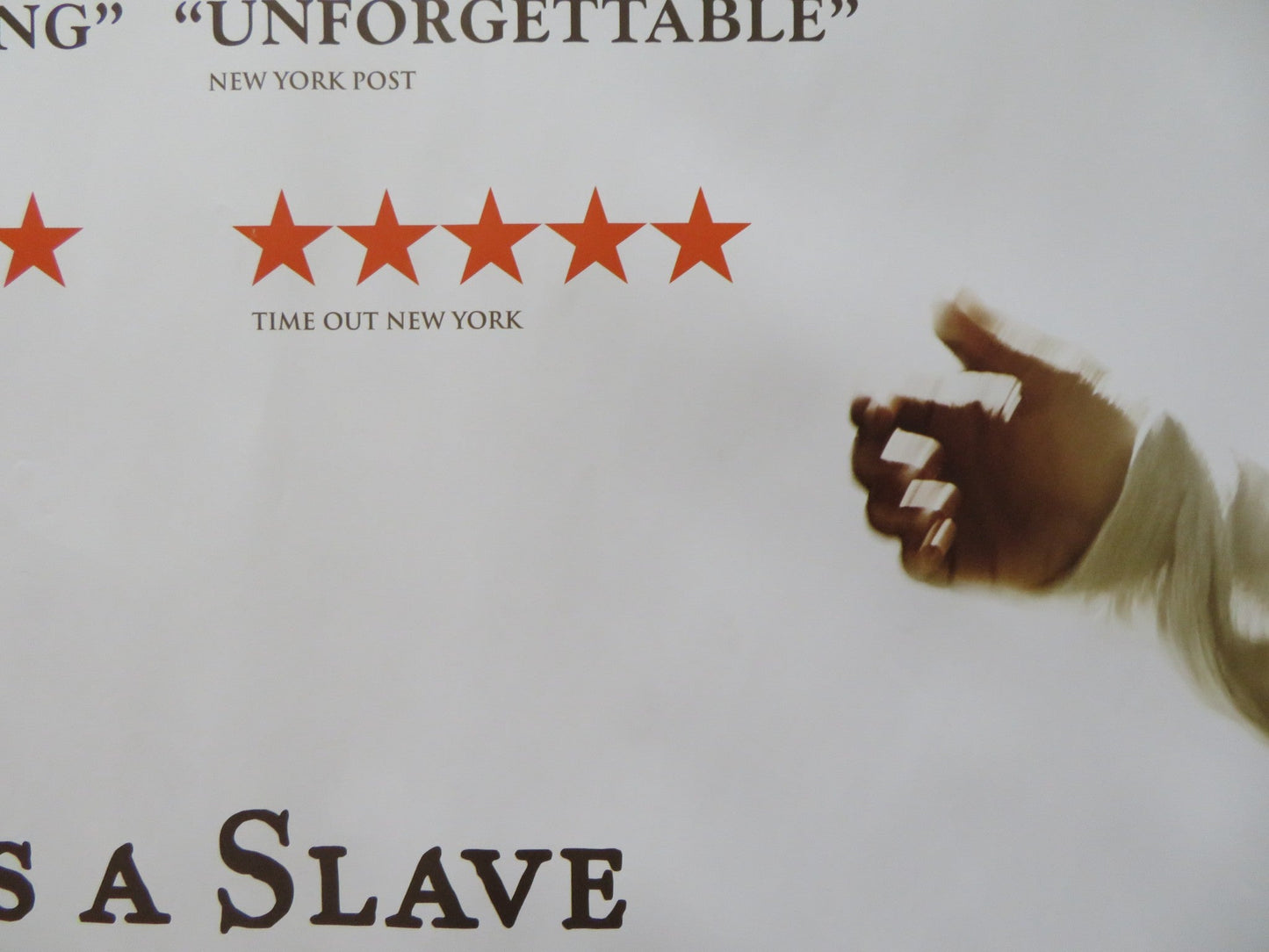 12 YEARS A SLAVE UK QUAD ROLLED POSTER CHIWETEL EJIOFOR DWIGHT HENRY 2013 - Rendezvous Cinema