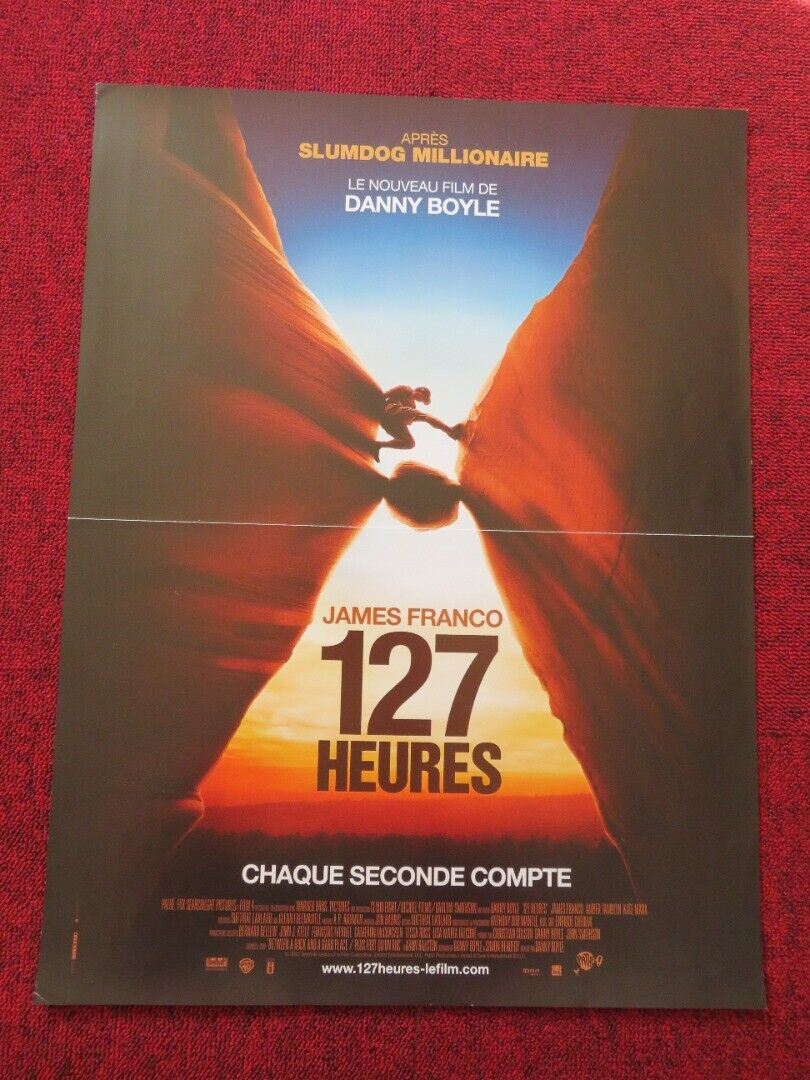 127 HEURES/ 127 HOURS FRENCH (16"x 21") POSTER JAMES FRANCO 2010 - Rendezvous Cinema