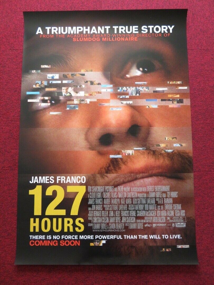 127 HOURS US ONE SHEET ROLLED POSTER JAMES FRANCO DANNY BOYLE 2010 - Rendezvous Cinema