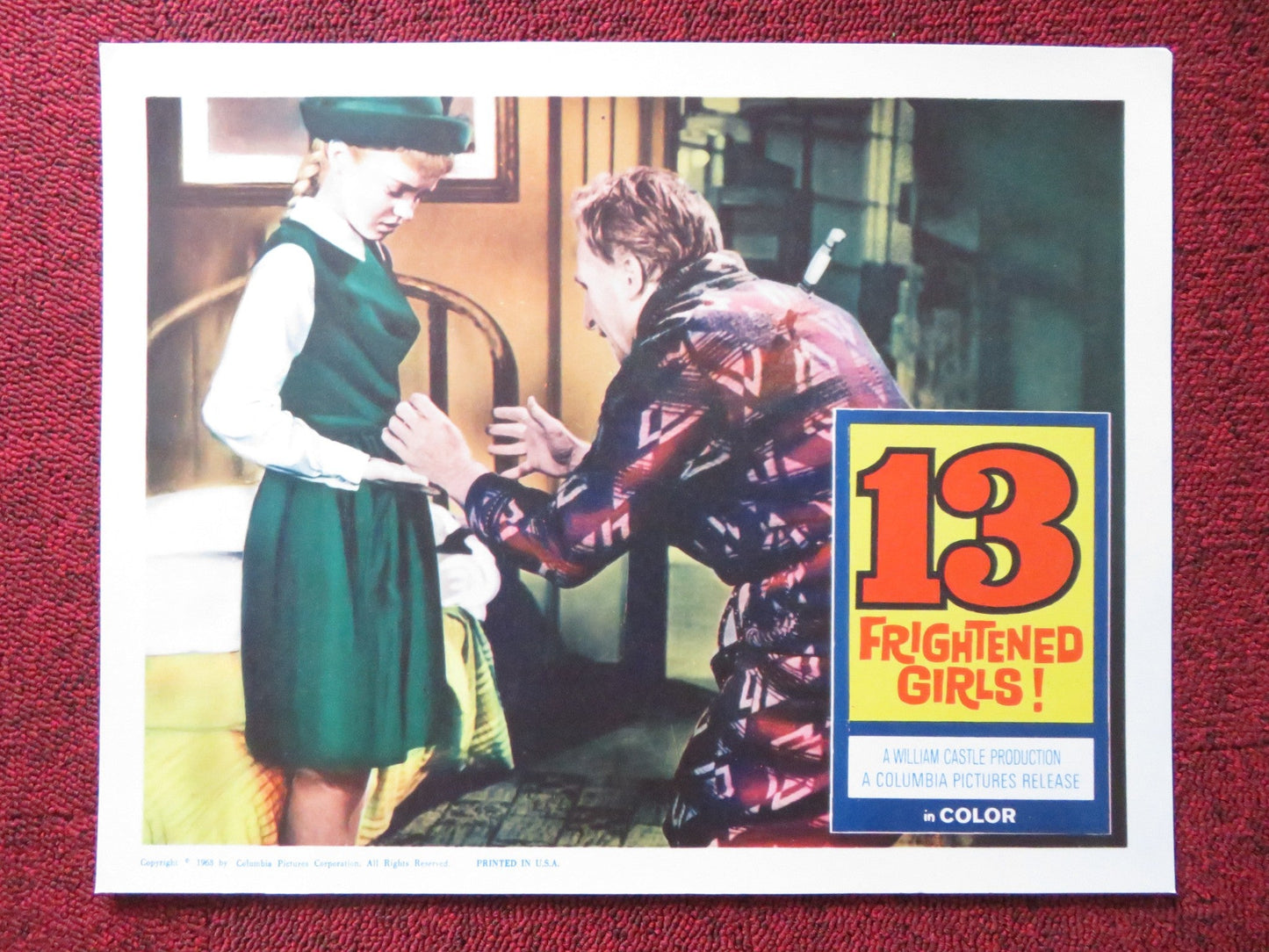 13 FRIGHTENED GIRLS US LOBBY CARD FULL SET MURRAY HAMILTON JOYCE TAYLOR 1963 - Rendezvous Cinema