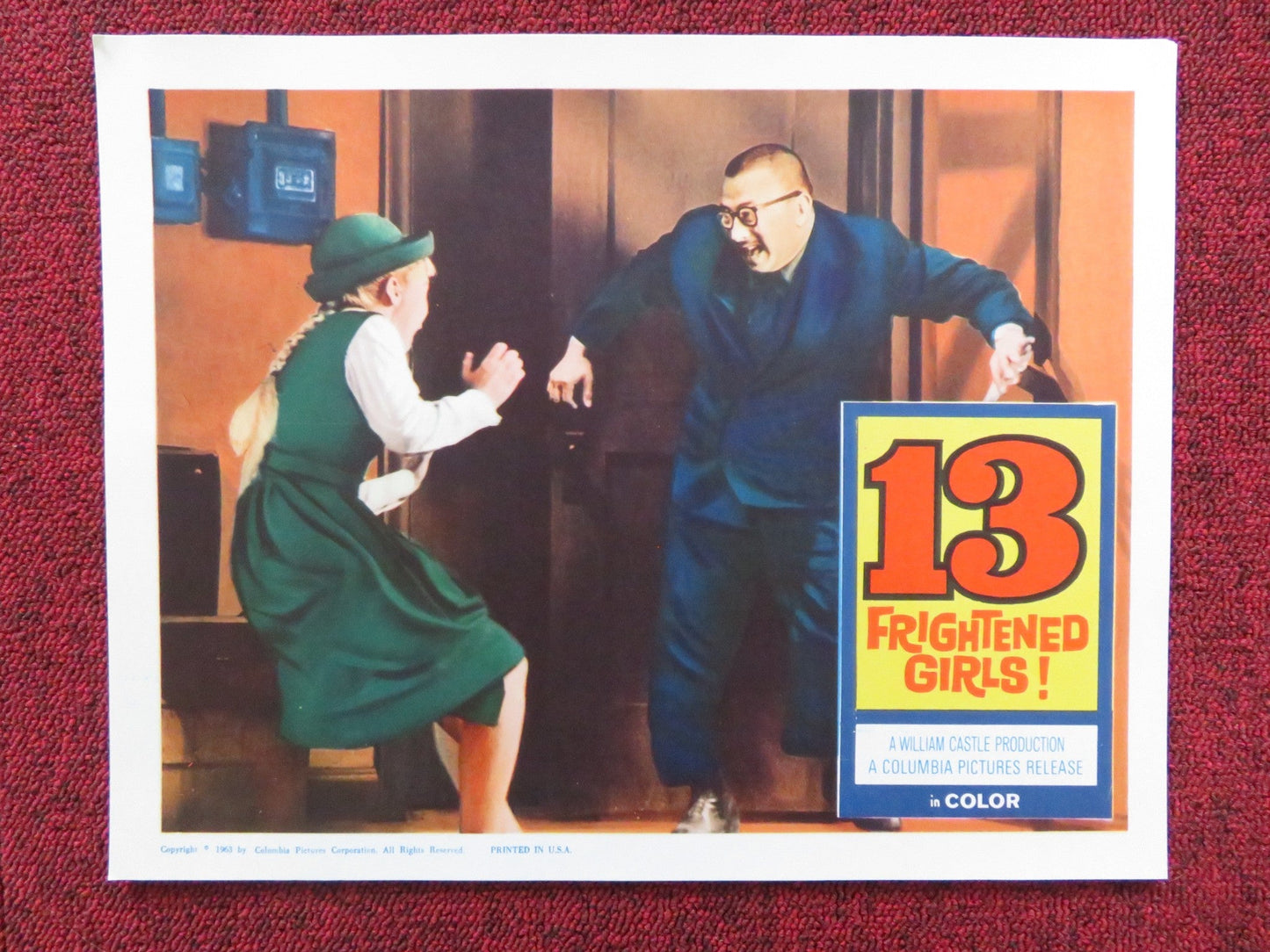 13 FRIGHTENED GIRLS US LOBBY CARD FULL SET MURRAY HAMILTON JOYCE TAYLOR 1963 - Rendezvous Cinema