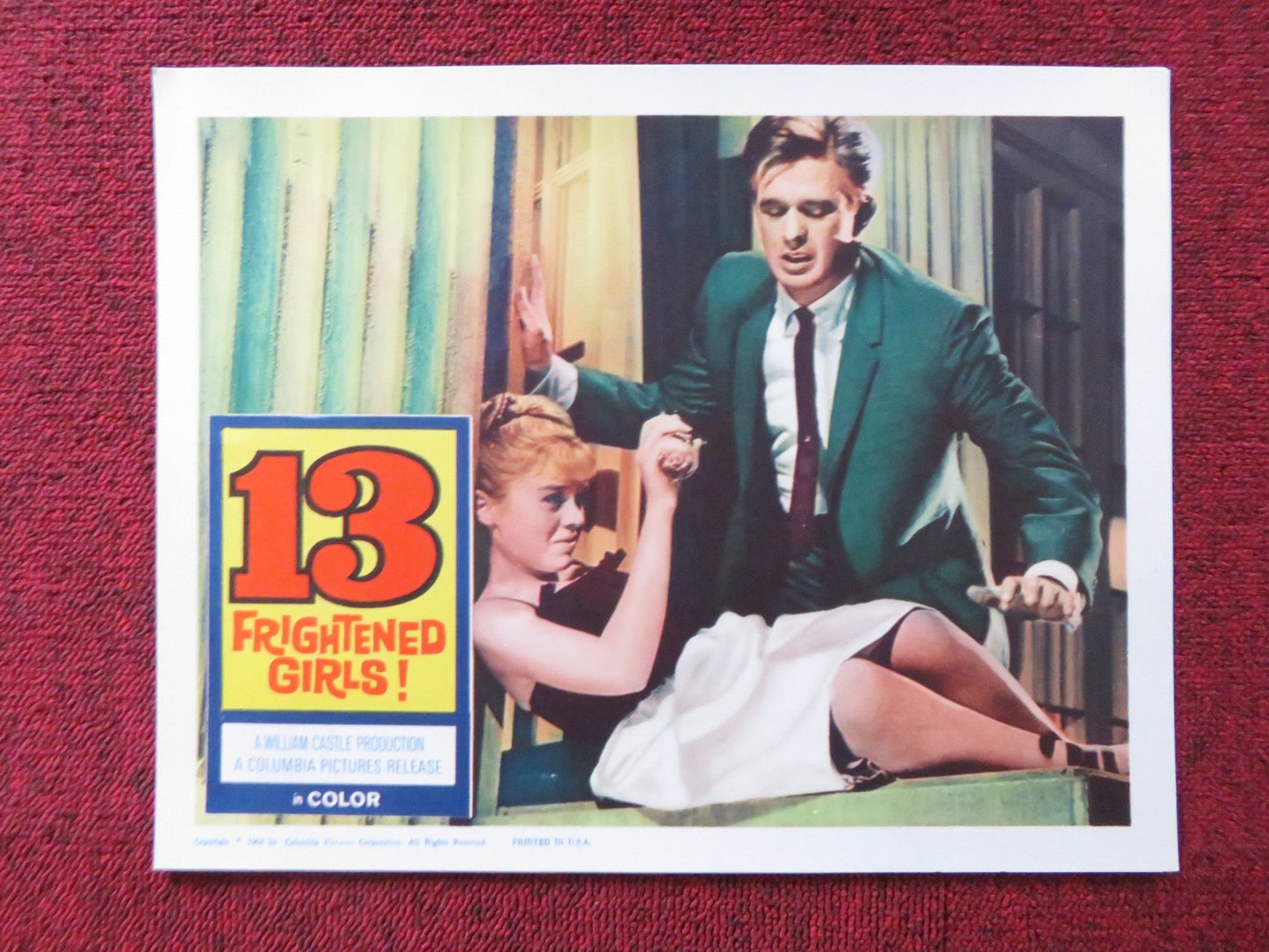 13 FRIGHTENED GIRLS US LOBBY CARD FULL SET MURRAY HAMILTON JOYCE TAYLOR 1963 - Rendezvous Cinema