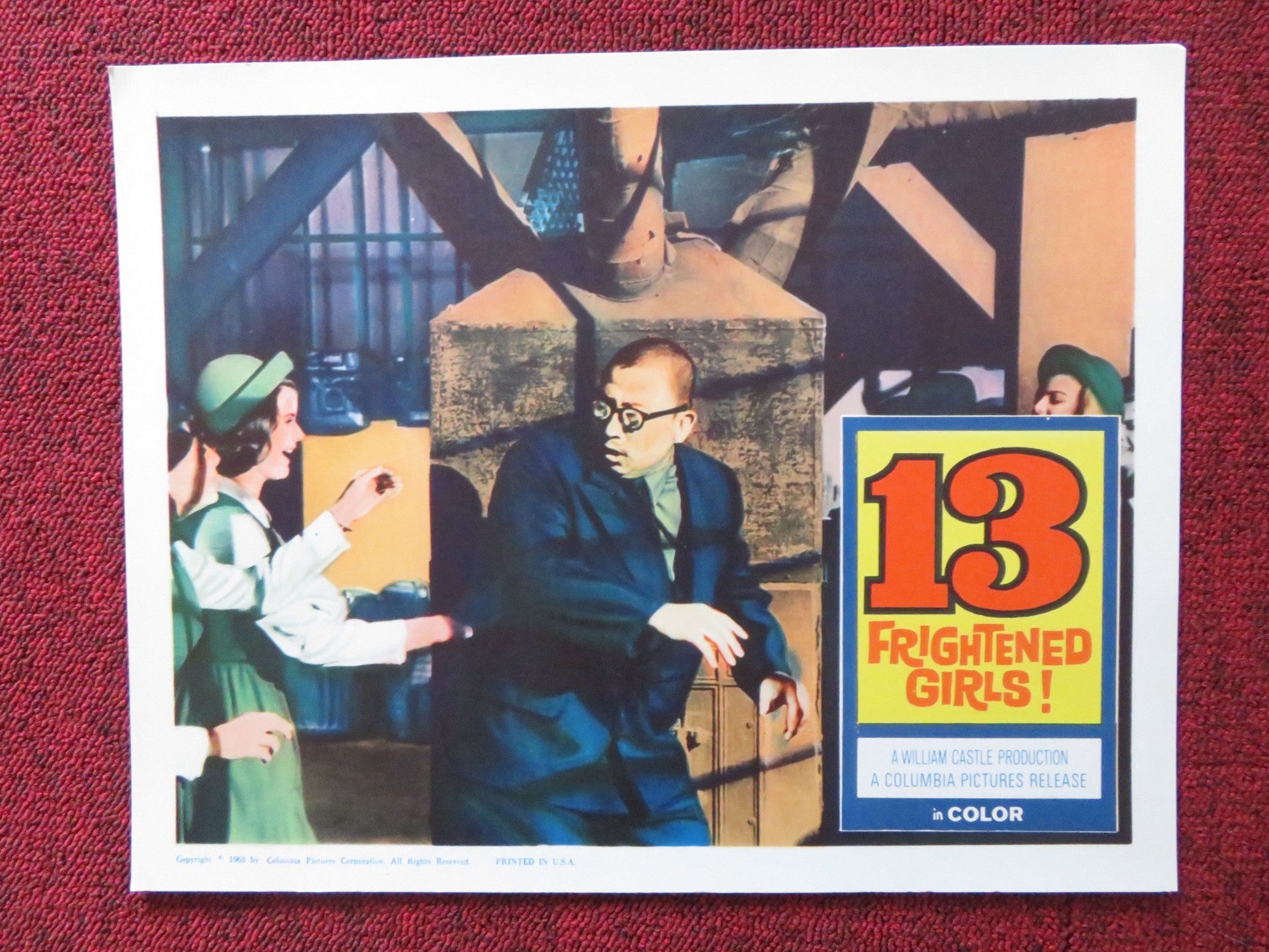 13 FRIGHTENED GIRLS US LOBBY CARD FULL SET MURRAY HAMILTON JOYCE TAYLOR 1963 - Rendezvous Cinema