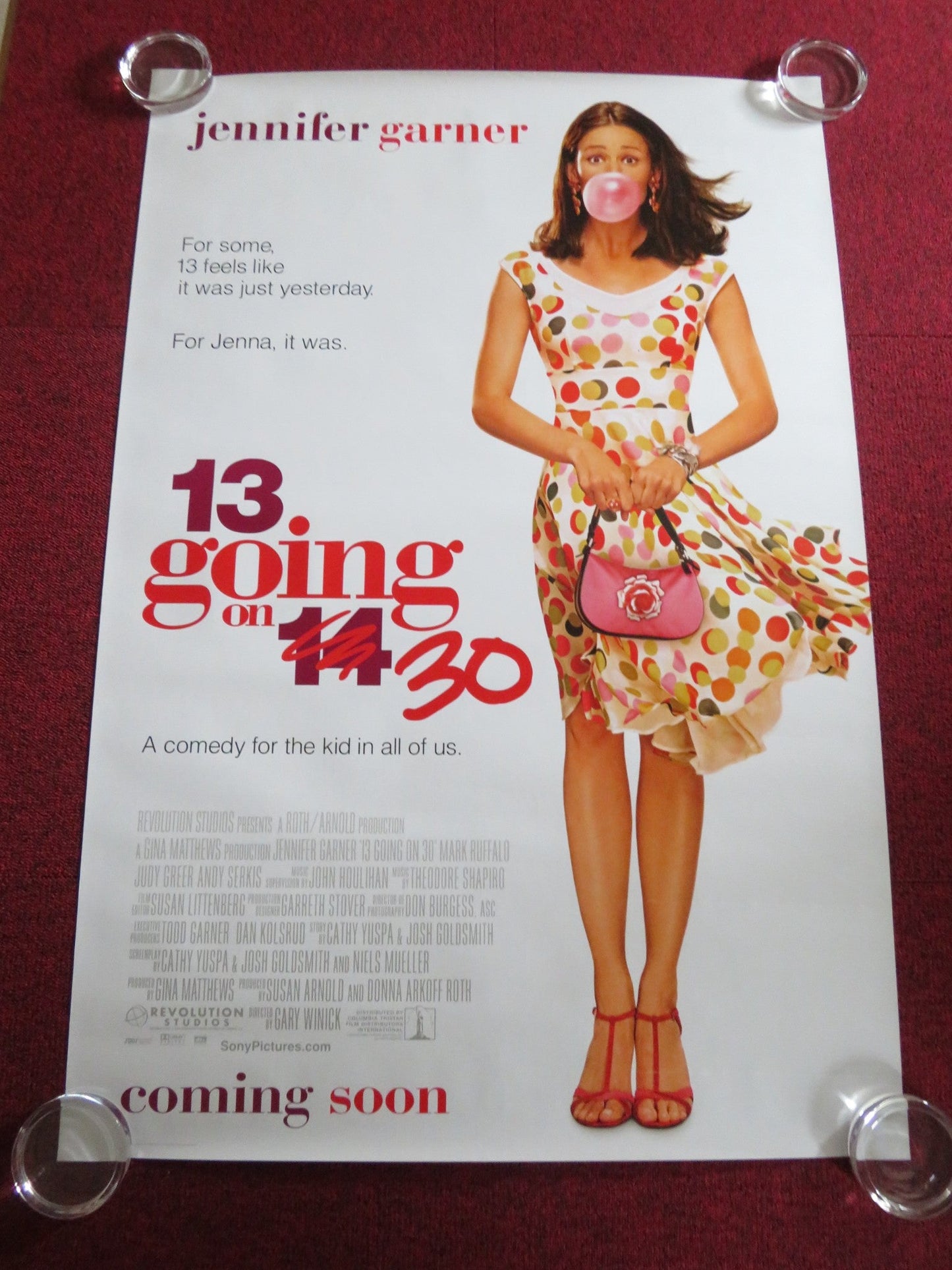 13 GOING ON 30 US ONE SHEET ROLLED POSTER JENNIFER GARNER 2004 - Rendezvous Cinema