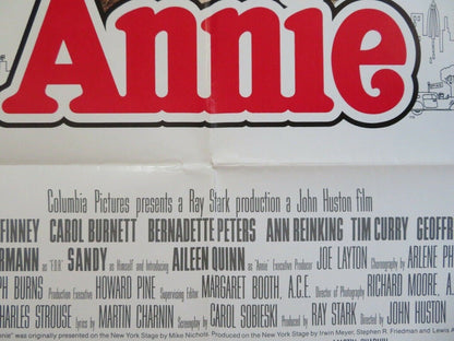 ANNIE US ONE SHEET POSTER TIM CURRY ALBERT FINNEY EDWARD HERRMANN '82