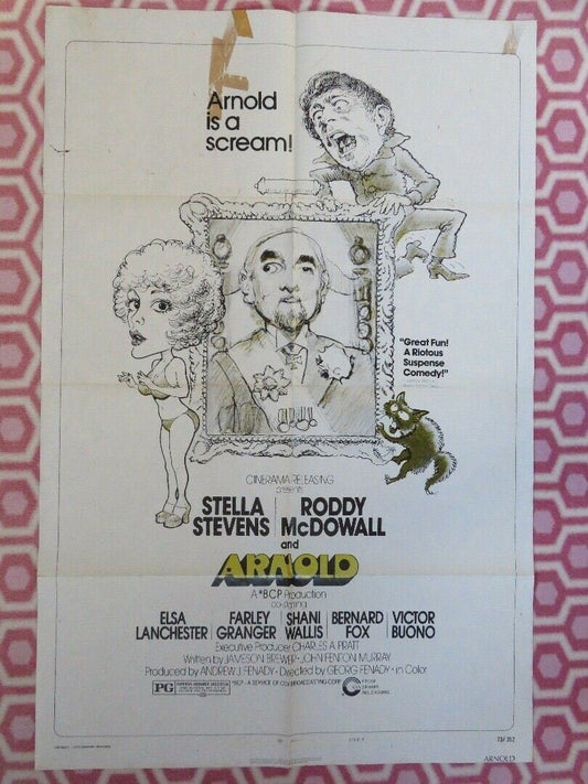 ARNOLD US ONE SHEET POSTER STYLE B STELLA STEVENS RODDY MCDOWALL 1973