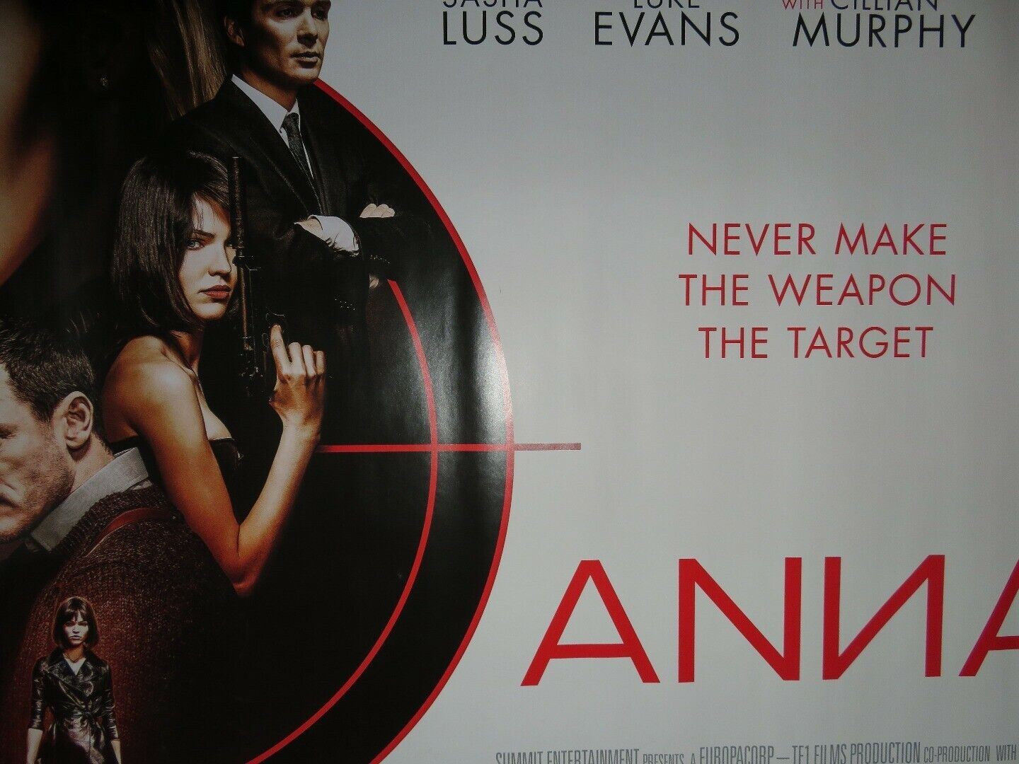 ANNA QUAD (30"x 40") ROLLED POSTER SASHA LUSS EVANS HELEN MIRREN LUC BESSON 2019