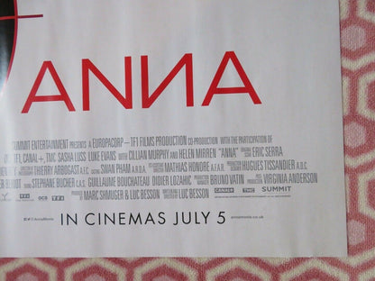 ANNA QUAD (30"x 40") ROLLED POSTER SASHA LUSS EVANS HELEN MIRREN LUC BESSON 2019