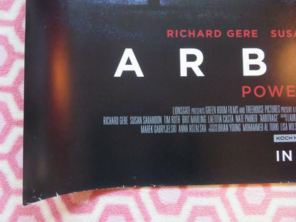 ARBITRAGE QUAD (30"x 40") ROLLED POSTER RICHARD GERE SUSAN SARANDON TIM ROTH '12