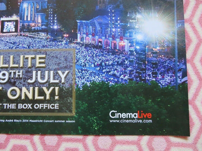 ANDRE RIEU'S 10TH ANNIVERSARY CONCERT LIVE QUAD (30"x 40") ROLLED POSTER 2014