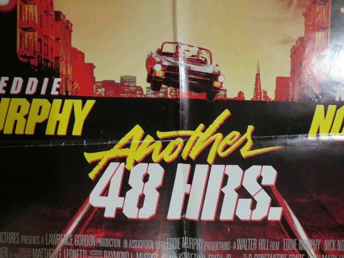 ANOTHER 48 HRS  US ONE SHEET POSTER EDDIE MURPHY NICK NOLTE W.HILL