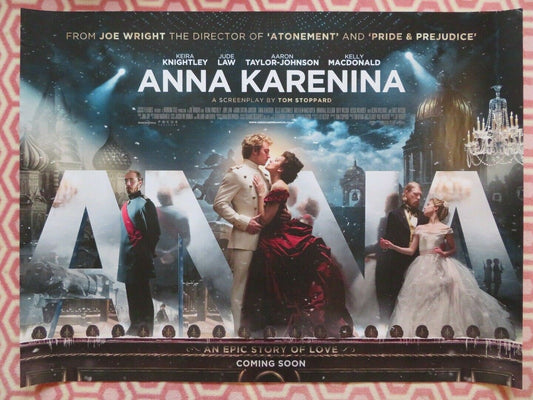 ANNA KARENINA QUAD (30"x 40") ROLLED POSTER KEIRA KNIGHTLEY JUDE LAW 2012