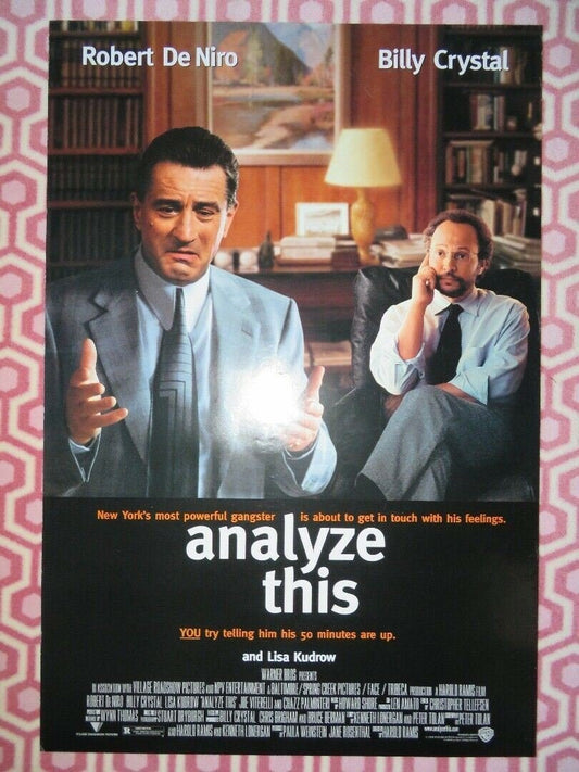 ANALYZE THIS US ONE SHEET ROLLED POSTER ROBERT DE NIRO BILLY CRYSTAL