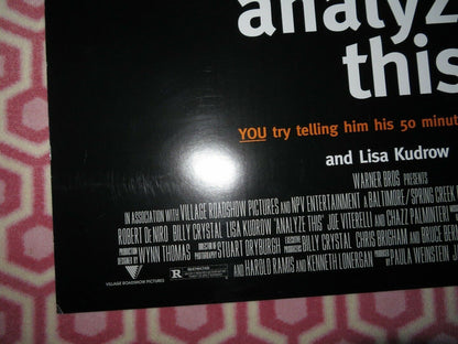 ANALYZE THIS US ONE SHEET ROLLED POSTER ROBERT DE NIRO BILLY CRYSTAL