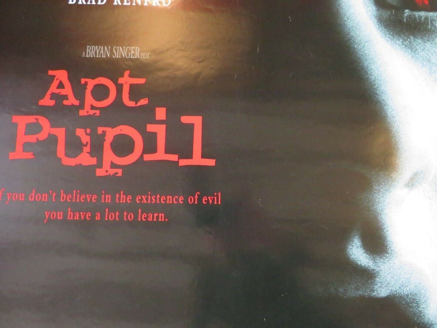 APT PUPIL US ONE SHEET ROLLED POSTER IAN MAKELLEN BRAD RENFRO 1998