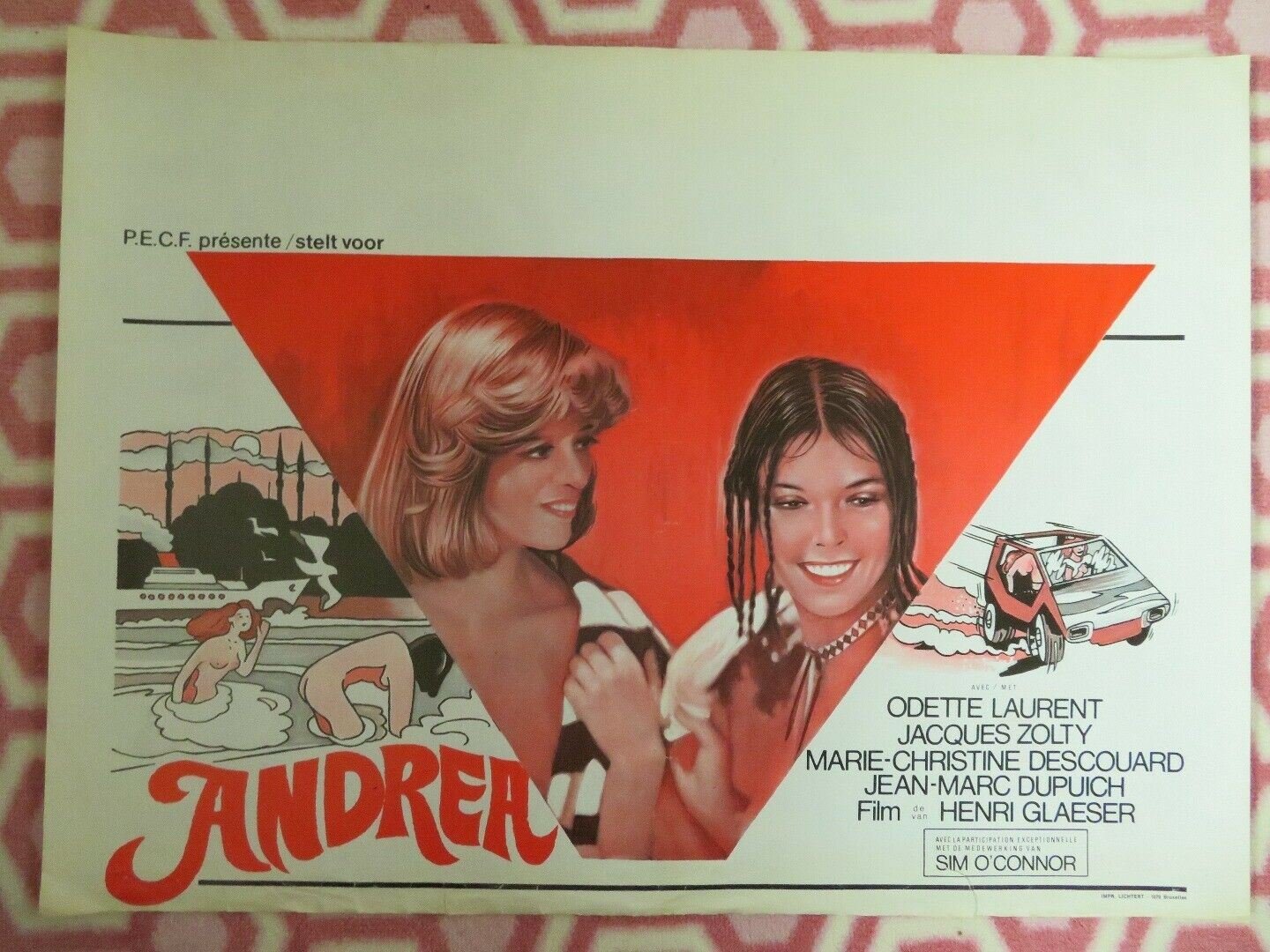 ANDREA BELGIUM (15.5"x 21") POSTER ODETTE LAURENT 1976