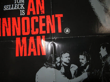 AN INNOCENT MAN QUAD (30" x 40") POSTER TOM SHELLECK 1989