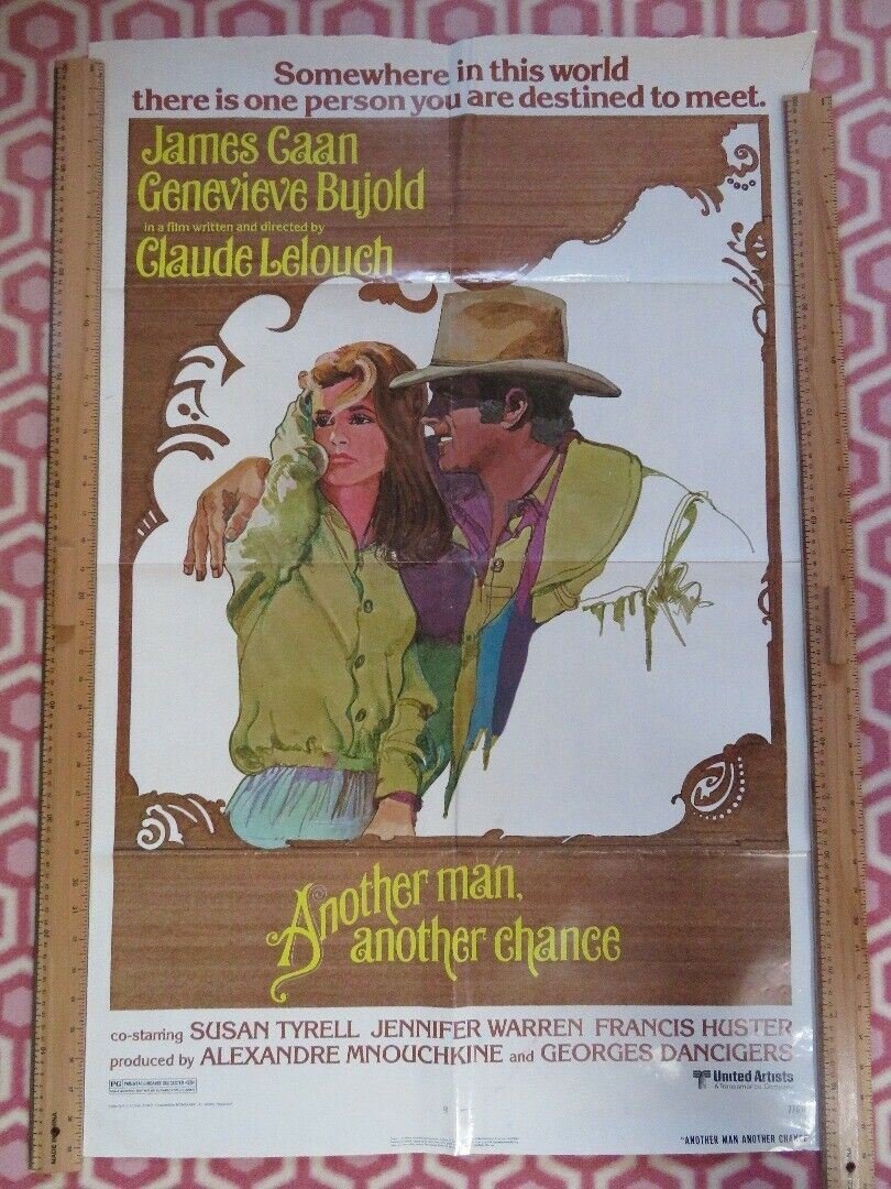 ANOTHER MAN , ANOTHER CHANCE US ONE SHEET POSTER JAMES CAAN 1977