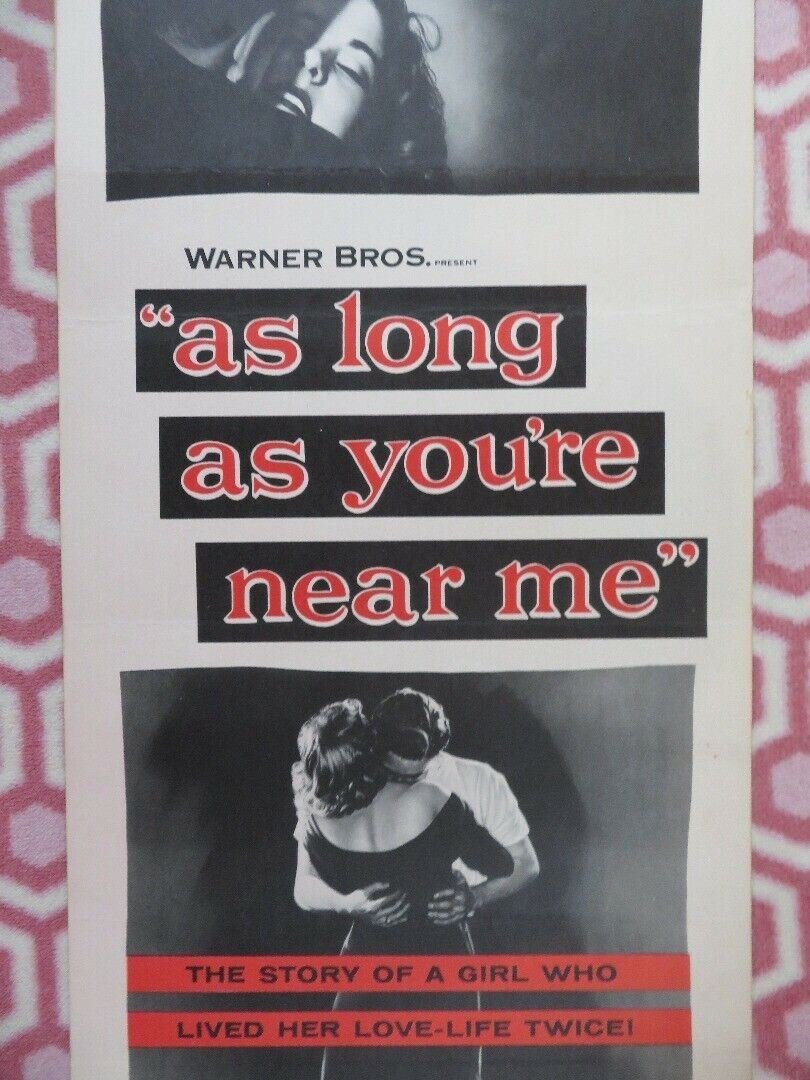 AS LONG AS YOU'RE NEAR ME US INSERT (14"x 36") POSTER MARIA SCHELL 1956