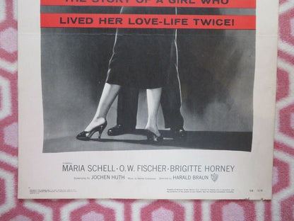 AS LONG AS YOU'RE NEAR ME US INSERT (14"x 36") POSTER MARIA SCHELL 1956