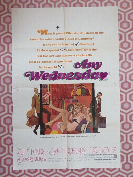 ANY WEDNESDAY  US ONE SHEET POSTER JANE FONDA JASON ROBARDS 1966