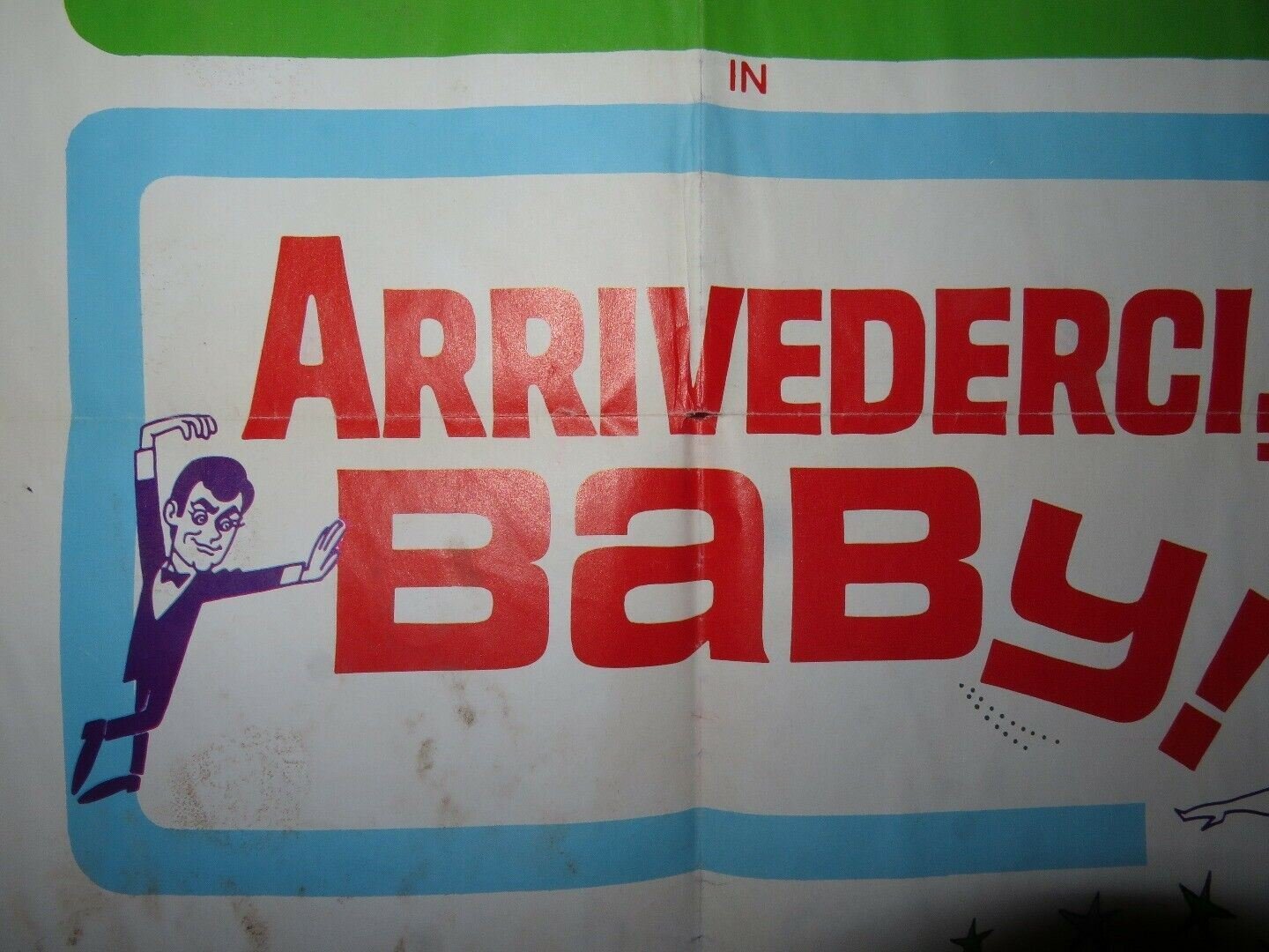 ARRIVERDERCI BABY  US ONE SHEET POSTER TONY CURTIS ROSANNA SCHIAFFINO 1966