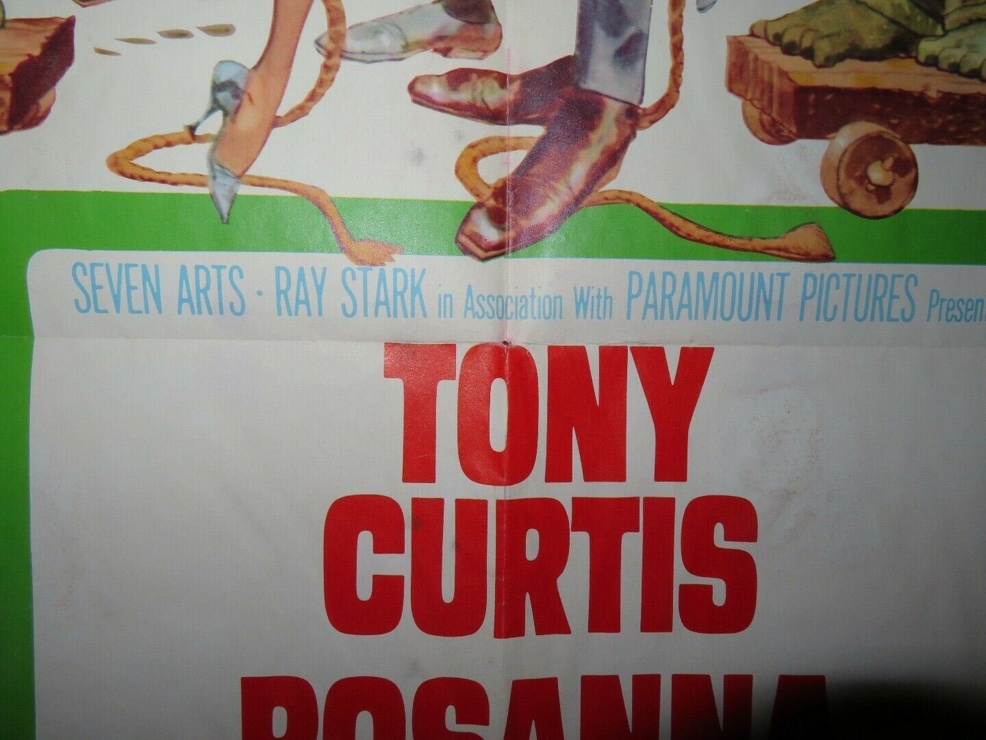 ARRIVERDERCI BABY  US ONE SHEET POSTER TONY CURTIS ROSANNA SCHIAFFINO 1966