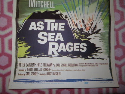 AS THE SEA RAGES  US INSERT (14"x 36") POSTER MARIA SCHELL CLIFF ROBERTSON 1959