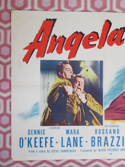 ANGELA US HALF SHEET (22"x 28") POSTER DENNIS O'KEEFE MARA LANE 1954