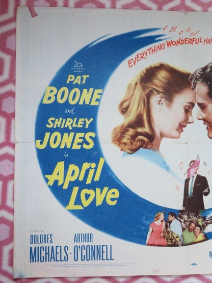 APRIL LOVE US HALF SHEET (22"x 28") POSTER PAT BOONE SHIRLEY JONES 1957