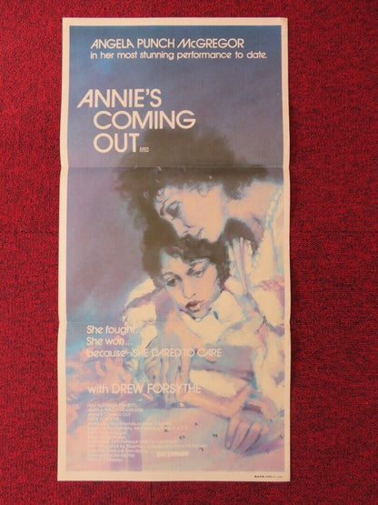 ANNIE'S COMING OUT / A Test of Love FOLDED AUSTRALIAN DAYBILL POSTER 1984