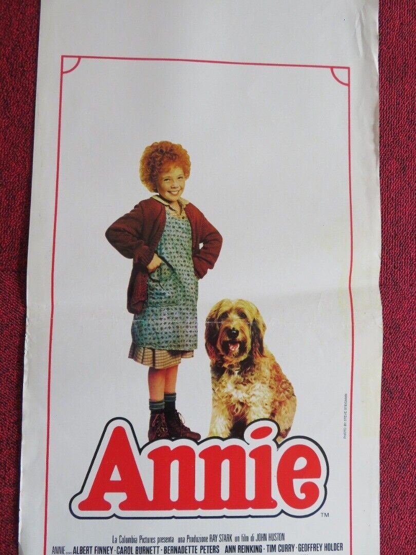 ANNIE ITALIAN LOCANDINA (27.5"x13") POSTER TIM CURRY ALERT FINNEY 1982