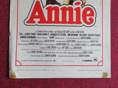 ANNIE ITALIAN LOCANDINA (27.5"x13") POSTER TIM CURRY ALERT FINNEY 1982