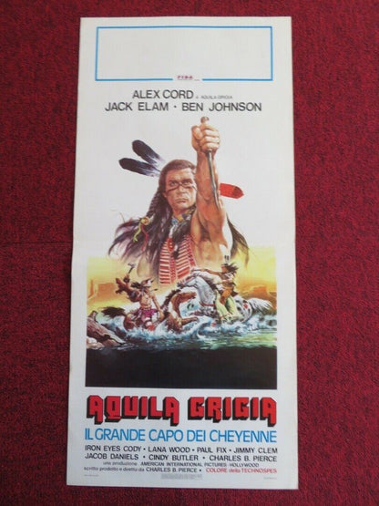 AQUILA GRIGIA / Grayeagle ITALIAN LOCANDINA (27.5"x13") POSTER BEN JOHNSON 1977