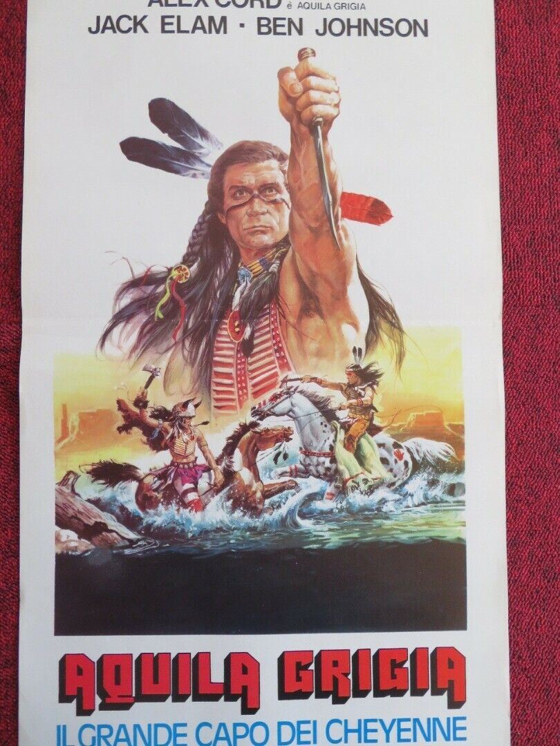 AQUILA GRIGIA / Grayeagle ITALIAN LOCANDINA (27.5"x13") POSTER BEN JOHNSON 1977