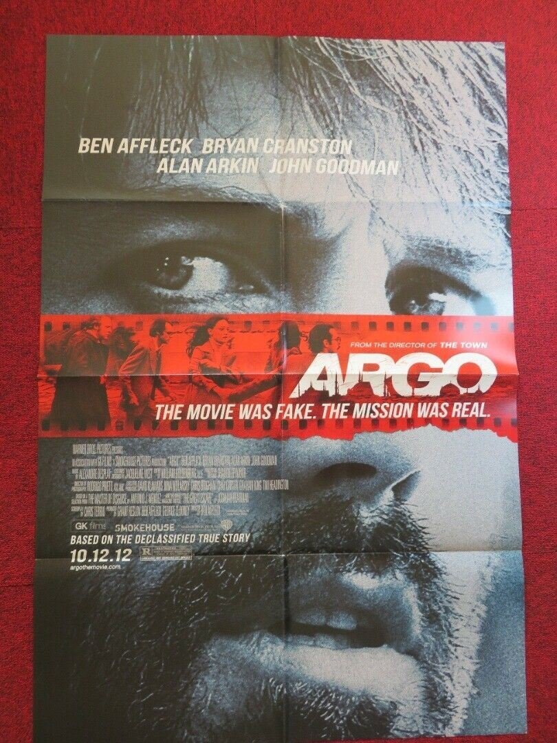 ARGO FOLDED US ONE SHEET POSTER BEN AFFLECK BRYAN CRANSTON 2012