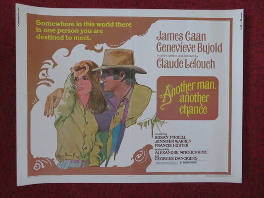 ANOTHER MAN ANOTHER CHANCE US HALF SHEET (22"x 28")  POSTER JAMES CAAN 1977